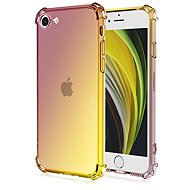 TopQ Cover iPhone 16e Shock rainbow purple-yellow 138407 - Phone Cover