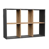 Topeshop Malax Shelf 2x3 anthracite Artisan - Shelving Unit