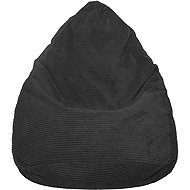 TopKing Seat bag corduroy Lincoln, black, 125 cm - Bean Bag