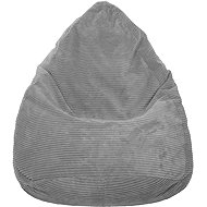 TopKing Lincoln corduroy sofa bag, grey, 125 cm - Bean Bag