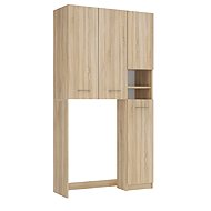 Topeshop Washing machine cabinet Marpol/DD Sonoma - Bathroom Cabinet