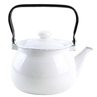 TORO Enamel Teapot, 2,5l, White - Tea Kettle