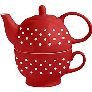 TORO 480ml with 320ml cup, white dots - Tea Kettle