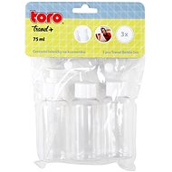 TORO SET OF TRAVEL BOTTLES FOR COSMETICS, 3 PCS, 3,8X9,8CM - Dispenser