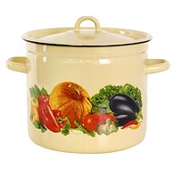 Toro Kastrol made of Enamel, with Cover, 7l, Beige 4416201 - Gastro Saucepan