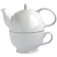 Toro Konvička na čaj 480 ml so šálkou, biely porcelán - Tea For One