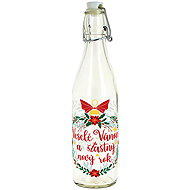 Toro Bottle with snap closure "Merry Christmas" - Liquor Bottle
