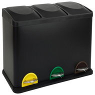 TORO Sortierter Mülleimer schwarz 45 l - Mülleimer