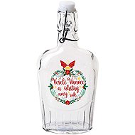 Toro Merry Christmas Hip Flask with Patent Clasp 300ml - Hip Flask