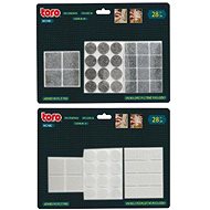 TORO NON-SLIP ADHESIVE PADS 28PCS WHITE/BLACK - Adhesive Mount