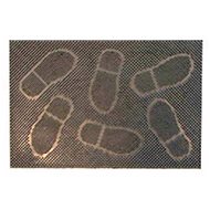 TORO RUBBER MAT WITH SPIKES 40X60cm RUBBER BLACK - Doormat