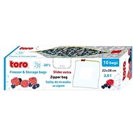 TORO FREEZING/STORAGE BAG WITH ZIP 10PCS/2L - Poly Bag