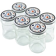 TORO Set of 6 jars for preserving 315 ml with lid - Canning Jar