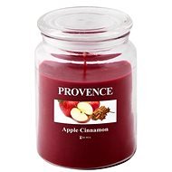 Provence Candle in Glass with Lid 510g, Apple + Cinnamon - Candle