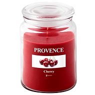 Provence Gyertya üvegben, fedéllel 510g, Cseresznye - Gyertya