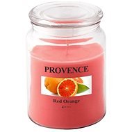 Provence Glass in Glass with Lid 510g, Red Orange - Candle