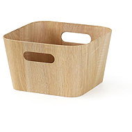 TORO Storage basket 27 × 27 × 16 cm, wood colour - Storage Box