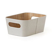 TORO Storage basket 26 × 18 × 11 cm, cream white - Storage Box