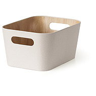 TORO Storage basket 23 × 30,5 × 15,2 cm, cream white - Storage Box