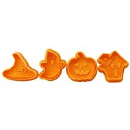 TORO Candy stamp 4 pcs Halloween orange, plastic - Cookie Cutter