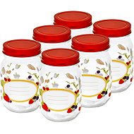 Toro Preserving Jar with Lid 500ml 6pcs Fruit - Canning Jar