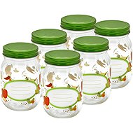 Toro Preserving Jar with Lid 500ml 6pcs Vegetables - Canning Jar