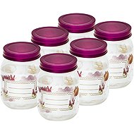 Toro Preserving Jar with Lid 380ml, 6pcs, Lavender - Canning Jar