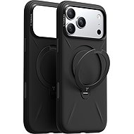 Torras Ostand Q3 Silicone Obsidian Black iPhone 17 Pro Max - Phone Cover
