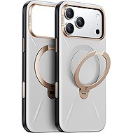 Torras Ostand Q3 VegSkin Pearl Gray iPhone 17 Pro - Handyhülle