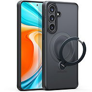 Torras Ostand Q3 Spin Obsidian Black for Samsung Galaxy S26+ - Phone Cover