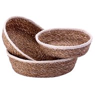 TORO Oválný košík 3 ks, mořská tráva - Small Basket