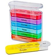 TORO Dávkovač na léky 7 dní barevné krabičky - Pill Box