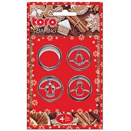 TORO Christmas punch set 4 pcs 4 cm - Cookie Cutter