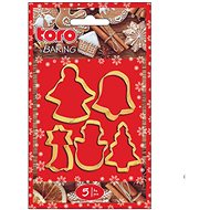 TORO Christmas punch set 5 pcs 5 cm gold - Cookie Cutter