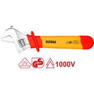 Total Klíč elektrikářský nastavitelný, 250 mm, 1000 V, industrial - Adjustable Wrench