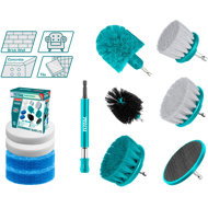 Total Cleaning brushes, set of 11, industrial - Car Cleaning Set