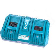 Total Nabíječka pro 2 baterie, 20V Li-ion, industrial - Cordless Tool Charger
