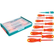 Total Elektrikářské šroubováky, sada 10 ks - Screwdriver Set