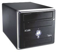 AOpen XC Cube EZ915 černý (black), i915G, 2x DDR400, SATA, int. VGA+PCIe x16, audio, GLAN - PC Case