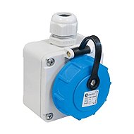 TP electric 1 × 16 A / IP68 - Wall socket, with safety shutter - Socket