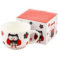 HOME ELEMENTS Porcelain Mug 500ml - Black Owl - Mug