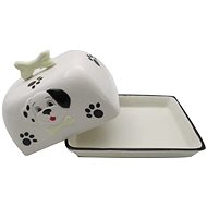 HOME ELEMENTS Buttermilk, DALMATIN - Butter Dish