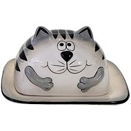 HOME ELEMENTS Buttermilk, CAT - Butter Dish