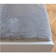 HOME ELEMENTS Micro Flannel Sheet - Light Grey - 220 GSM - 90x200cm - Bedsheet