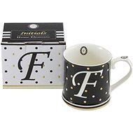 HOME ELEMENTS Porcelain mug - Letter F - Mug