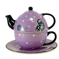 HOME ELEMENTS Tea Set for One, Cat - Set of Cups