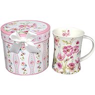 HOME ELEMENTS Porcelain mug - Pink flowers - Mug