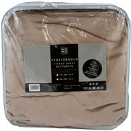 HOME ELEMENTS Micro Flannel Sheet - Dark Beige - 90x200cm - Bedsheet
