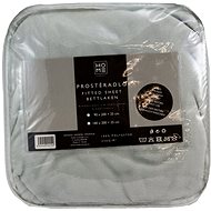 HOME ELEMENTS Micro Flannel Sheet - Light Grey - 90x200cm - Bedsheet
