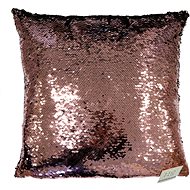 HOME ELEMENTS Pillow with Sequins, Rose Gold - Pillow